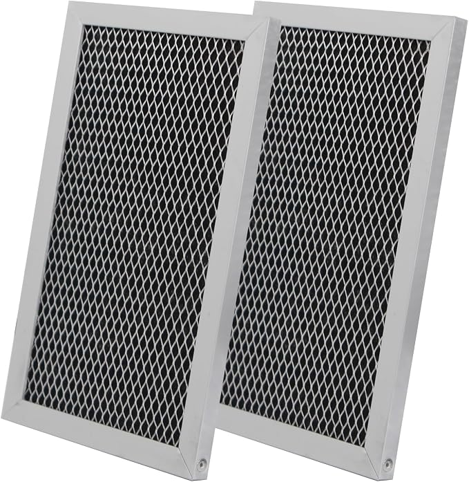2 Pack Microwave Charcoal Filter Replacement for GE JVM6175 Series, Compatible with JVM6175EK5ES JVM6175SK5SS JVM6172SK5SS JVM6175DK5WW JVM6175YK5FS, Vent Hood Filter