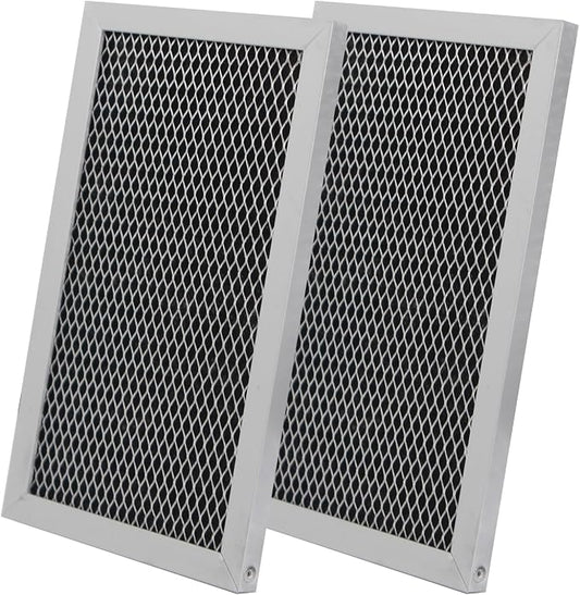 2 Pack Microwave Charcoal Filter Replacement for GE JVM6175 Series, Compatible with JVM6175EK5ES JVM6175SK5SS JVM6172SK5SS JVM6175DK5WW JVM6175YK5FS, Vent Hood Filter