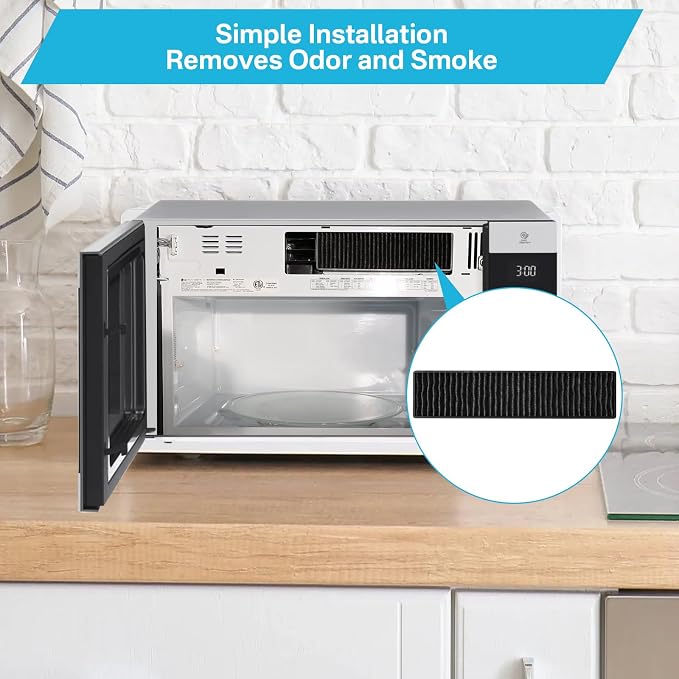 Replacement Filter 5230W1A003A Microwave Charcoal Filter Replacement with LG GE Kenmore Microwave Replaces LMV1650ST LMV1650SW LMV2031BD LMV2031SB PVM9005SJ8SS AP4439398 JVM7195SK6SS (2 Pack)