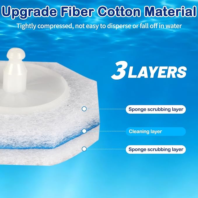 60 Count Disposable Toilet Brush Refill Heads, Sturdy Non-Shed Replacement Pads with Fresh Fragrance