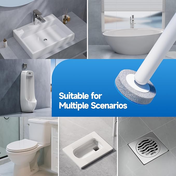 CTIME - 36 Replacement Toilet Brush Heads, Suitable for Bathrooms and Toilets
