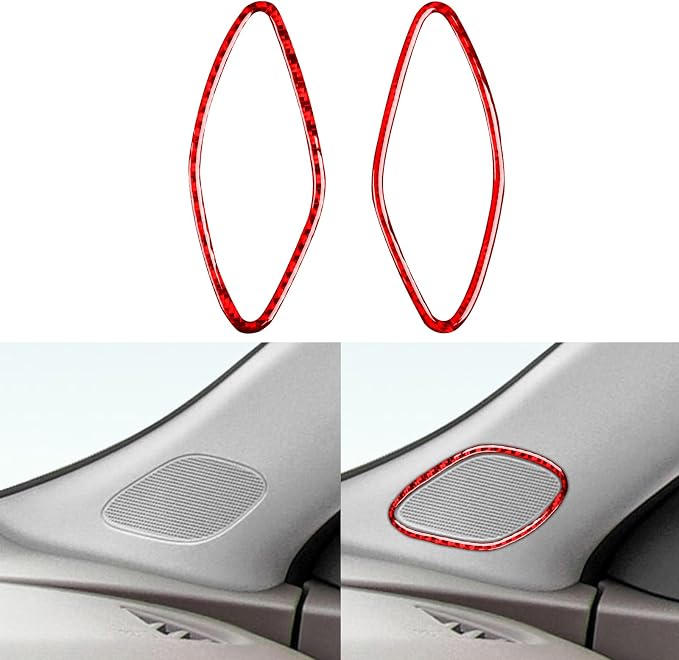 Real Carbon Fiber Trim for Chevy Malibu 9th Gen Accessories | for 2016-2022 A-Pillar Horn Panel Frame Sticker Interior Thick Overlay Decal