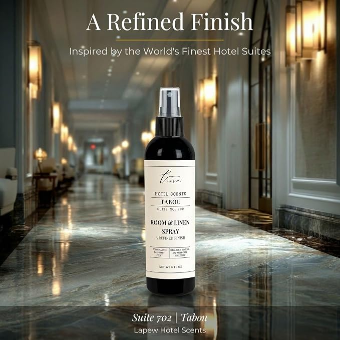 Lapew Hotel Scents Luxury Room Spray | Tabou Suite 702 | Inspired by the Aria Las Vegas | Linen Spray Air Freshener & Fabric Spray | 8 fl oz