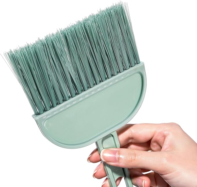 Jucoan 6 Pack Dustpan and Brush Set, Small Portable Handheld Dustpan and Brush Combo, Mini Broom and Dustpan Set Daily Cleaning Tool for Home Office Classroom Desk Table Drawer Sofa Bed Car Pet Care