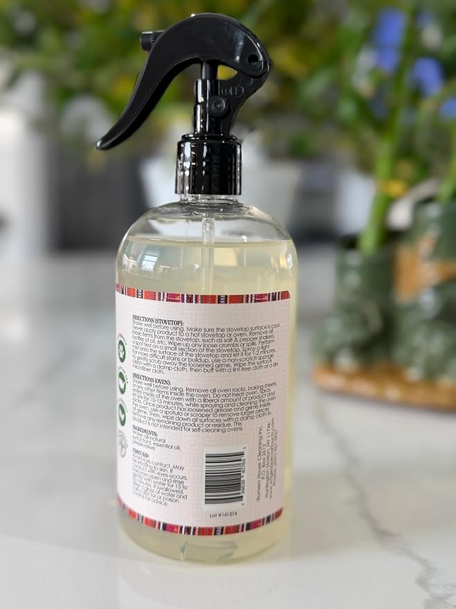 Angie's Special Touch Natural Clean Stovetop & Oven Cleaner, 100% Natural, No Harsh Chemicals, 16 fl oz