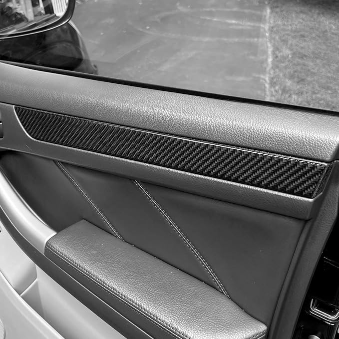 Door Panel Decals Fit for Toyota 4Runner 2003-2009 Real Carbon Fiber | for 4 Runner(N210)2003 2004 2005 2006 2007 2008 2009 SR5/Sport Edition/Limited|Door Panel Accessories|Thick Overlay