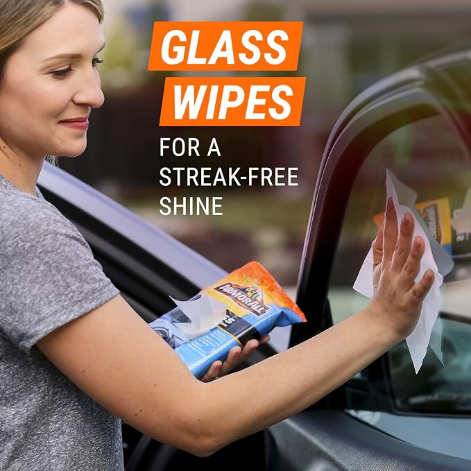Armor All Car Wash and Cleaner Kit - 8-Piece Complete Set with Wash Concentrate, Wipes, Microfiber Towels & Air Freshener, Gift for Dad