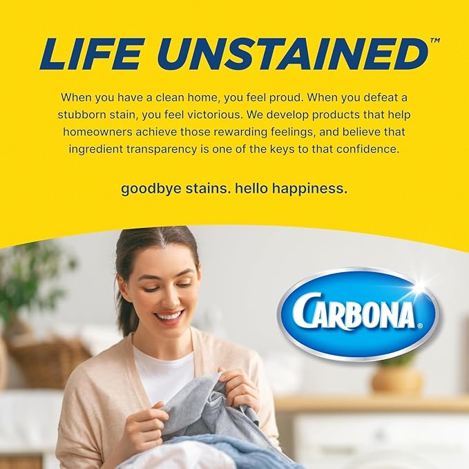 Carbona Oxy-Powered Pet Stain & Odor Remover, 2-in-1 Foaming Carpet Cleaner with Built-In Brush, Targets Urine, Vomit, Mud Messes from Dogs, Cats, 13.5 Oz (Pack of 3)