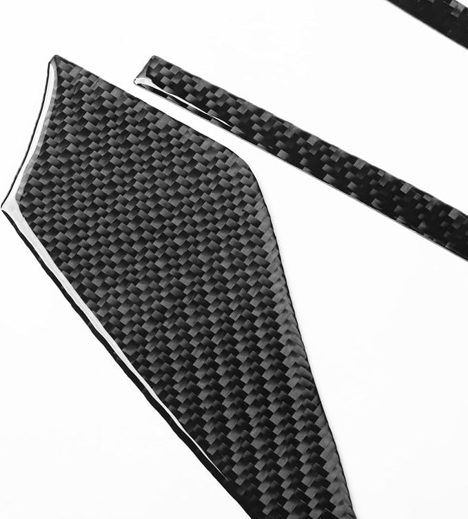 Carbon Fiber Center Console Decals Fit for Audi A3 8Y S3 2021-2025 | Center Console Trim Passenger Dash Cover | Accessories | Anti-scratch | Self-adhesive