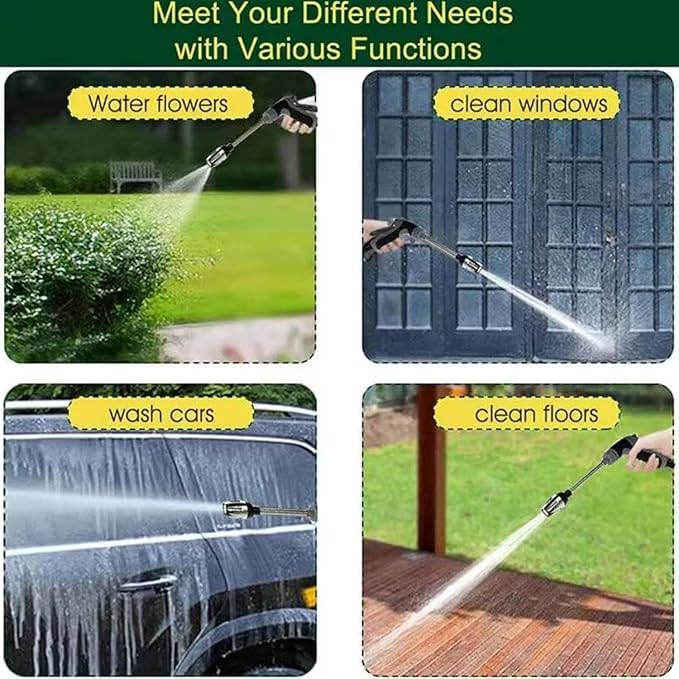 Pressure Washer Gun,Pressure Washer Spray Nozzle,Garden Hose Nozzle | High Pressure Garden Hose Nozzle,with 360° Rotating for Three Spray Modes