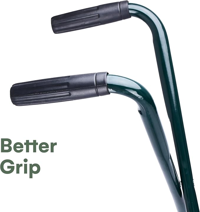 2wayz | Garden Leaf Grabber - Leaf Picker Removal Tools - Garden Leaf Scoops - Leaves Collector with Curved Claws - Strong Steel Handles - Lawn Rake Tool - 35'' x 20'' (Green)
