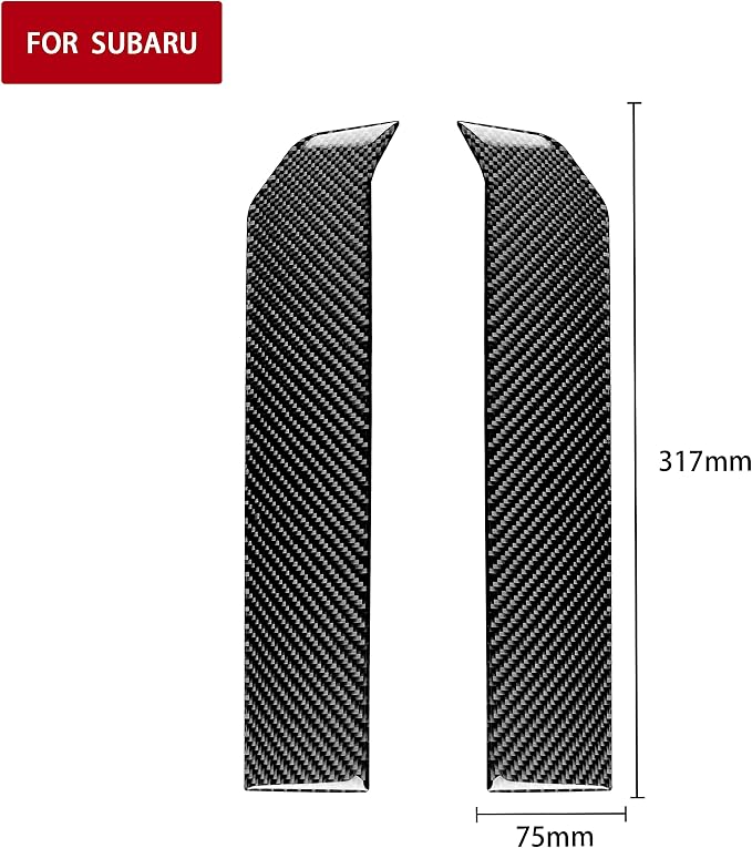 Real Carbon Fiber Trim for Subaru Accessories | for Scion FR-S/Toyota 86 2016 2017 2018 2019 2020 Central Control Side Strip Interior Thick Overlay Decal - B