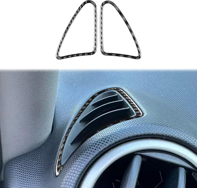 Real Carbon Fiber Dashboard Side Stickers Fit for Mazda 3 2004-2009 | Dashboard Side Air Vent Trim Decorations | Accessories | Anti-scratch