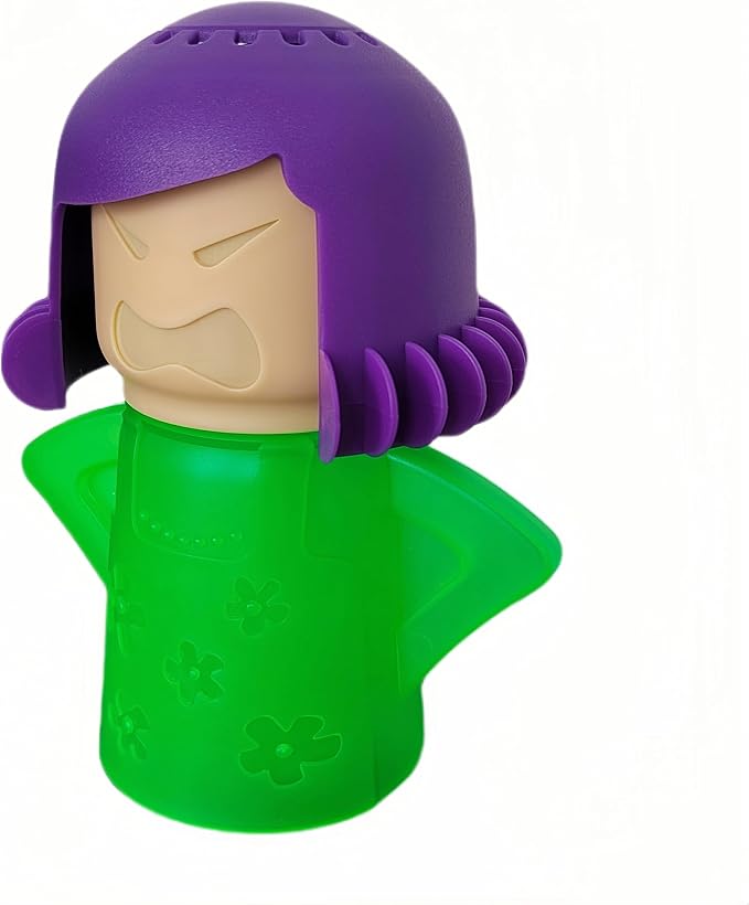 PARFINER Microwave Cleaner Angry Mama Easy Steam Cleans with Vinegar and Water for Home and Kitchens