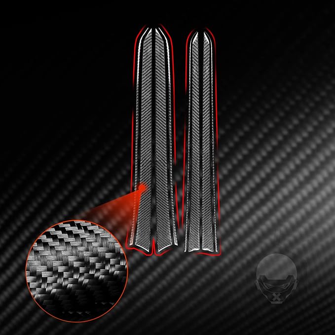 Real Carbon Fiber Trim for Infiniti Accessories | for G35 G37 G25 Q60 Q40 2007-2015 2008 2009 2010 2011 2012 2013 2014 X S Sedan Door Inner Panel Thick Overlay Decal - A