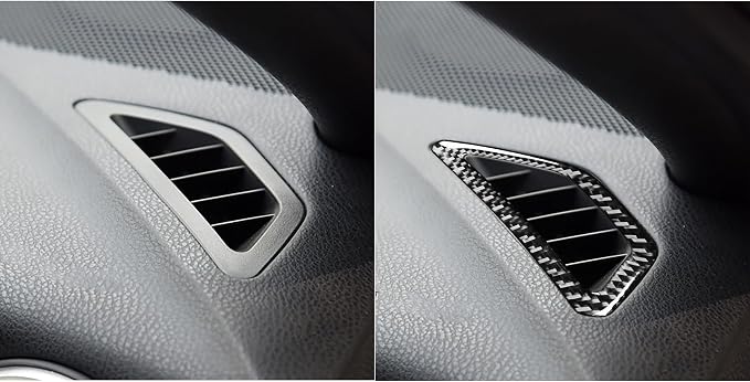 Real Carbon Fiber Trim for Subaru Accessories | for BRZ/Scion FR-S/Toyota 86 2016 2017 2018 2019 2020 Dashboard Side Air Outlet Vent Panel Interior Thick Overlay Decal