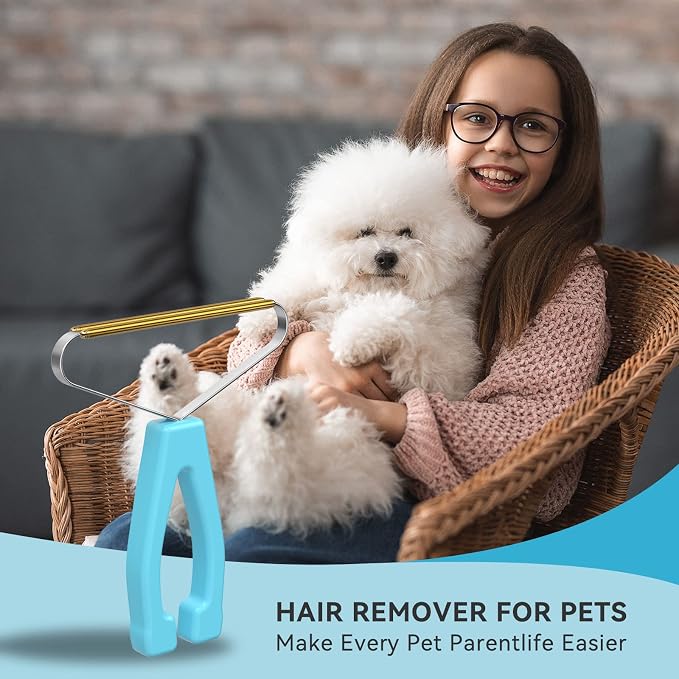 Pet Hair Remover, Dog and Cat Hair Remover, Carpet Rake, Carpet Scraper | Pet Hair Removal Tool, Carpet Rake for Pet Hair Removal, Pile Brush, Carpet, Car Cushions, Sofa, Pet Bed, Furniture, Rug