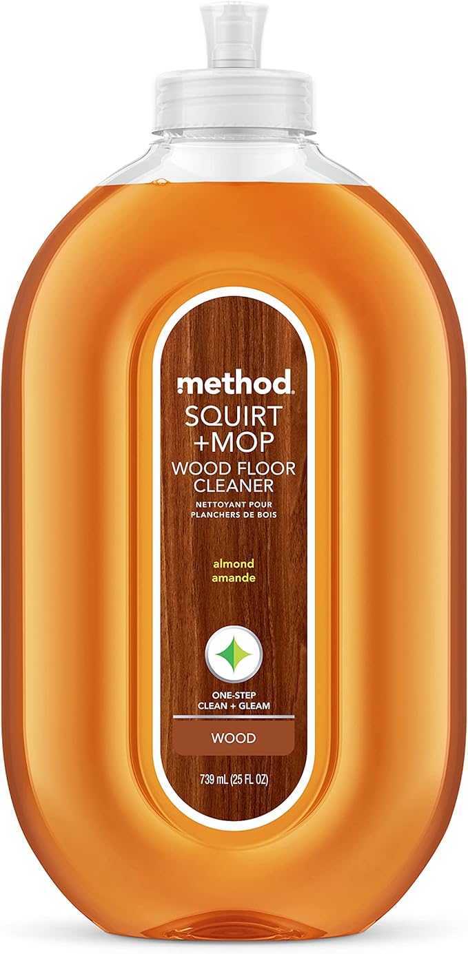 Method Squirt + Mop Hardwood Floor Cleaner Refill, Almond, 68 Ounce (Pack of 6)