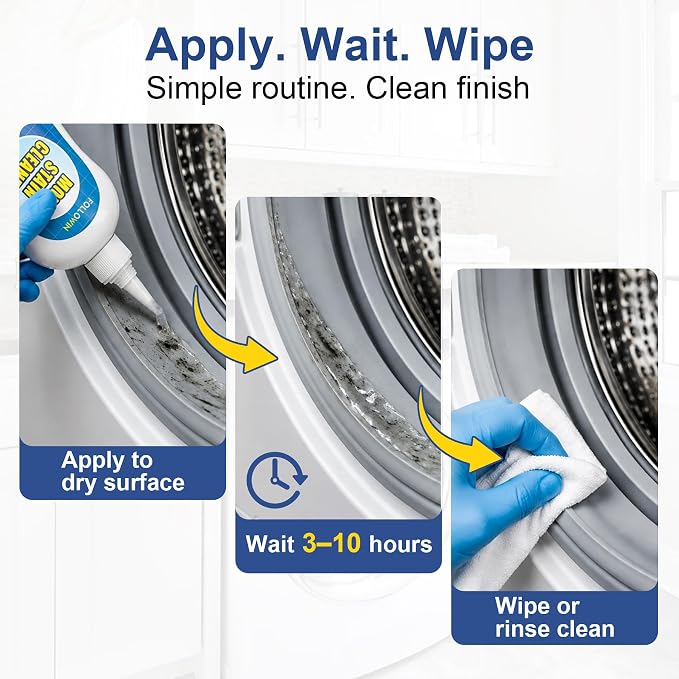 FOLLOWIN Concentrated Gel Cleaner, Stain Remover for Bathroom Grout, Silicone Caulk, Washing Machine Seal, Shower Tile, Kitchen Sink, Bathtub, Window Seals, Hard Surfaces,8 oz