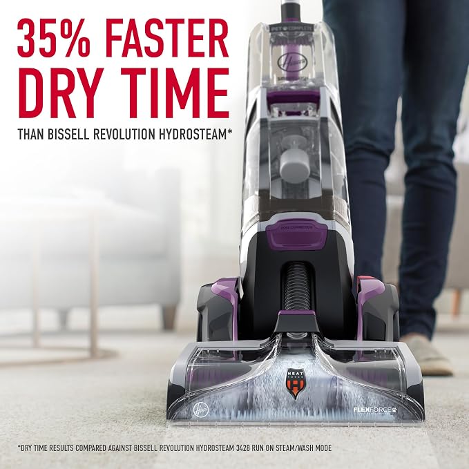Hoover SmartWash Pet Automatic Carpet Cleaner Machine with Spot Chaser Wand | Deep Cleaning Carpet Shampooer Machine, Pair with a Hoover Carpet Cleaner Solution for a Bright, Refreshed Home