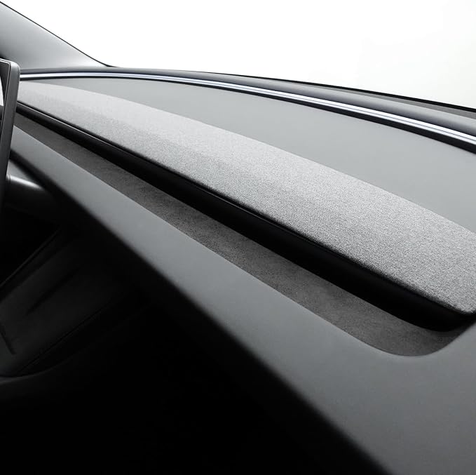 Betterhumz Car Dashboard Panel Trim for Tesla Model 3 M3 Highland 2026 2025 | Center Console Front Air Condition Vent Cover Sticker Moulding Tuning Accessories (for alcantara Black)