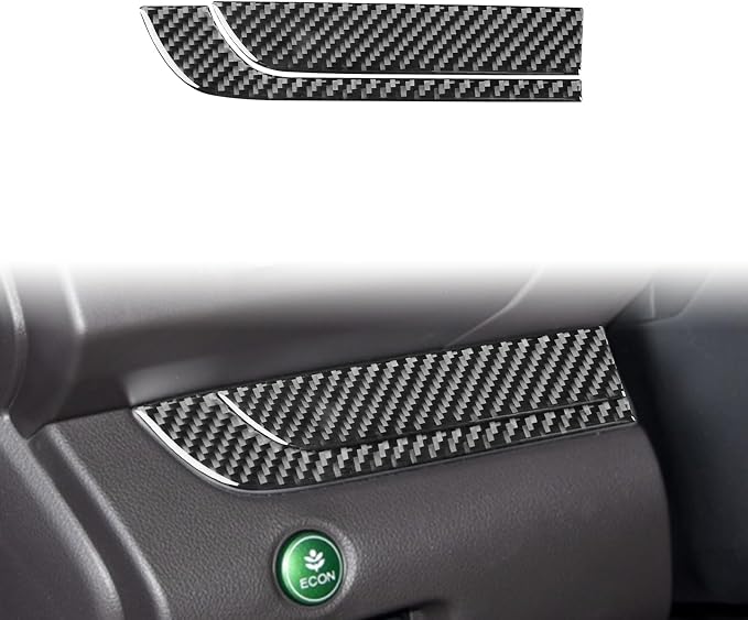 Real Carbon Fiber Trim for Honda CRV Accessories | for CR-V 2012 2013 2014 2015 2016 Driver Instrument Left Side Cover Sticker Interior Thick Overlay Decal