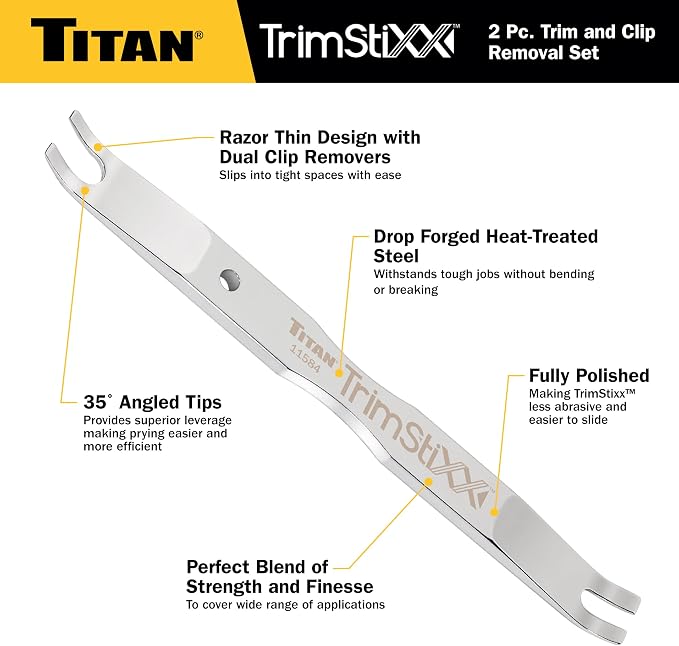 Titan 11586 Trim Stixx 2-Piece Trim and Clip Removal Set