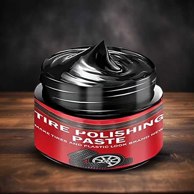Tire Polishing Paste Rapid – Acting Deep Nourishing, Auto Black Trim Restorer, Wheels Seats Door Seals Bumpers | Wheels Seats Door Seals Bumpers Cars Trucks Sedans RVs SUV Motorcycles