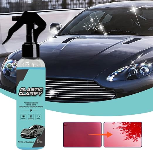 Trim Restorer - Car Shine Spray, plastlc Reviver | Dashboard Polish, surfaca Protector for Tires, Bumper, Interior Door Panel, Truck Handle, SUV Trim, Motorcycle Cleaning Maintenance Coating