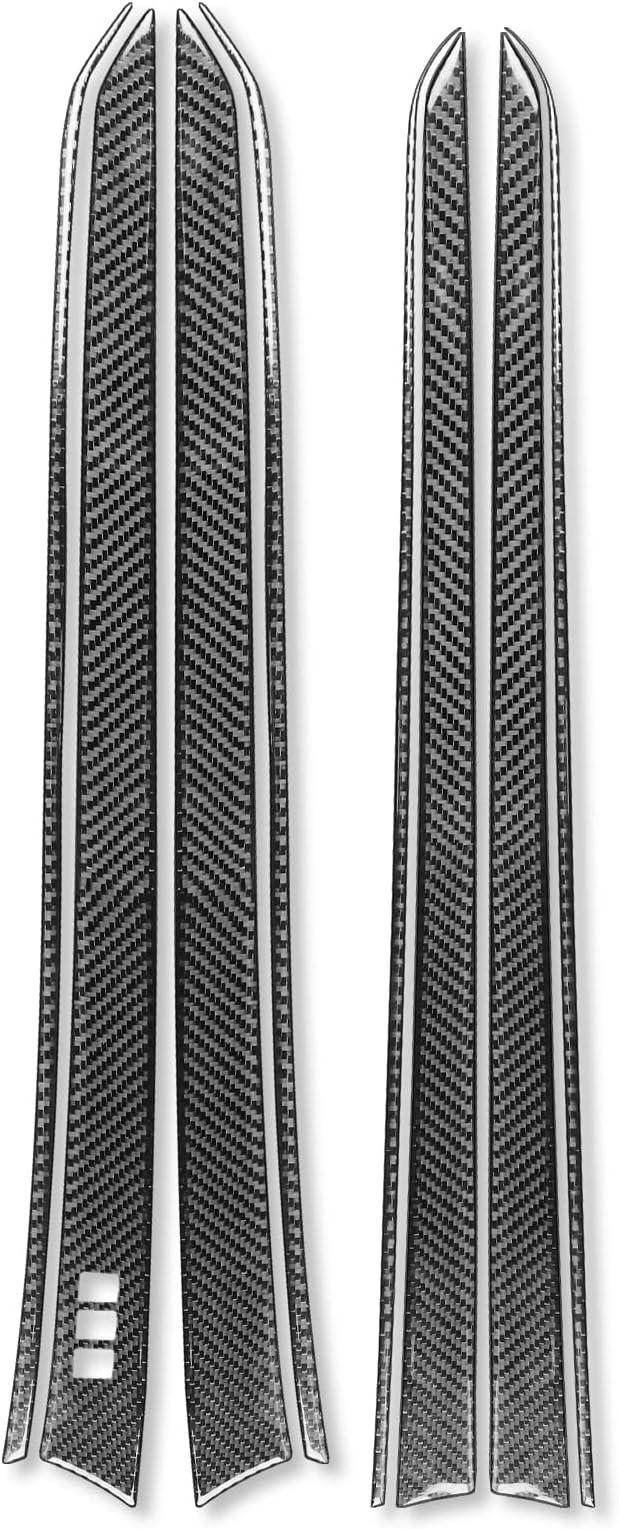 Real Carbon Fiber Trim for Infiniti Accessories | for G35 G37 G25 Q60 Q40 2007-2015 X S Door Inner Panel Interior Thick Overlay Decal - B