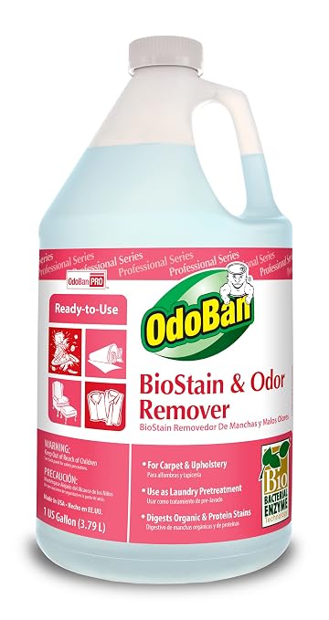 OdoBan Professional Series Ready-to-Use Air Cherry Liquid Air Freshener (1 Gallon) and Biostain and Odor Remover (1 Gallon)