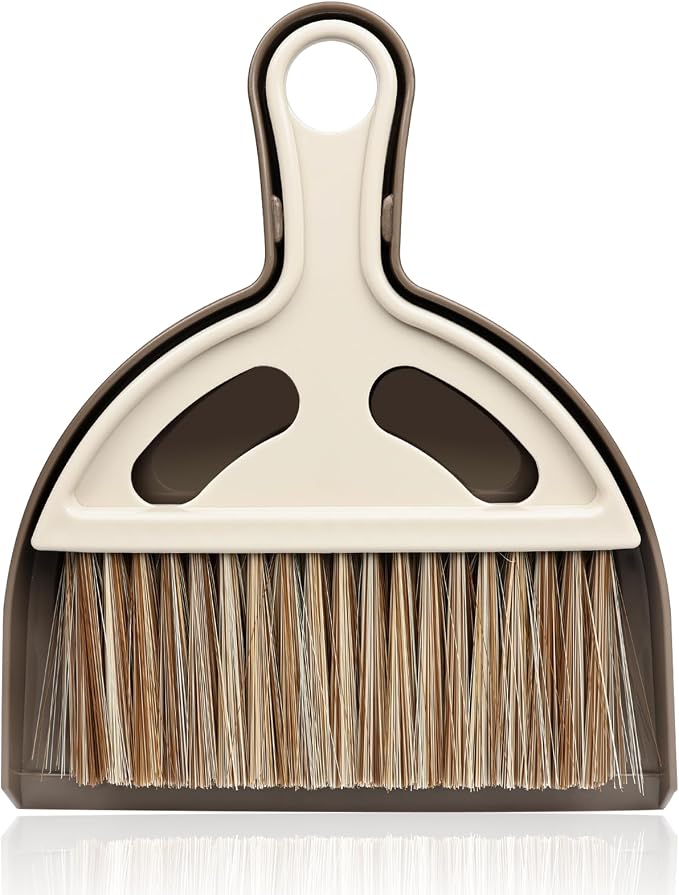Small Mini Hand Broom Dustpan : Small Broom and Dustpan Set, Mini Broom and Dustpan Set, Hand Broom and Dustpan Set,Mini Dustpan and Brush Set for Cat Litter, Kitchen, Tables, Countertops, Cars, etc.