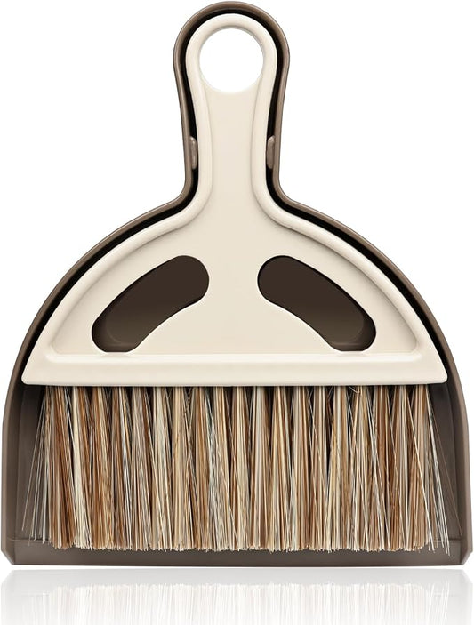 Small Mini Hand Broom Dustpan : Small Broom and Dustpan Set, Mini Broom and Dustpan Set, Hand Broom and Dustpan Set,Mini Dustpan and Brush Set for Cat Litter, Kitchen, Tables, Countertops, Cars, etc.