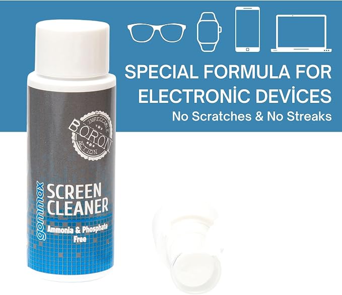 Screen Cleaner Spray Bottle with Microfiber Cloth for Electronical Devices (1.70 Ounces), Ideal for Laptops, Computers, Tv Screens, Phone Screens, Tablets, Camera Lenses, E-Readers, Eyeglasses