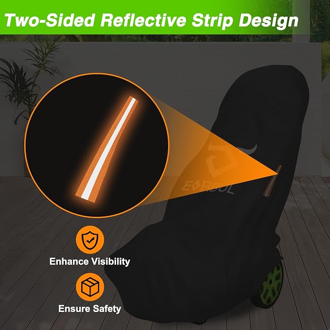 EVRBUL Universal Pressure Washer Cover, Heavy Duty 420D Waterproof Pressure Washer Cover for 48"L x 18.5"W x 13.5"H Vertical or Horizontal Style Pressure Washers