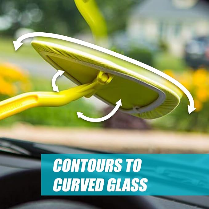 Invisible Glass 95161 Reach and Clean Tool (1-Piece) - Window Wand Glass Cleaning Tool for Windshields, Cleaner for Auto Glass, Hard-to-Reach Places