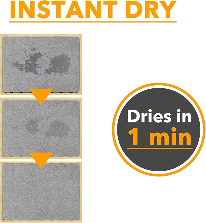 SpaceAid Stone Drying Mat for Kitchen Counter, Bamboo Rack Dish Pad, Instant Dry Diatomaceous Earth Mat Dishes, Stone Dish Fast Drying Mat Board (15.8 x 11.8 inch, Gray)