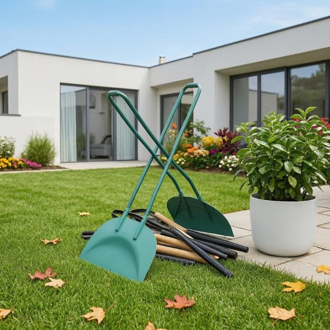 Debris Tongs with Long Handles Serrated Leaf Collectors Labor-Saving for Garden Cleanup, Lawn Tidying