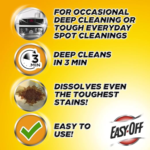 Easy-Off Professional Oven & Grill Cleaner, 144 oz (6 Cans x 24 oz)