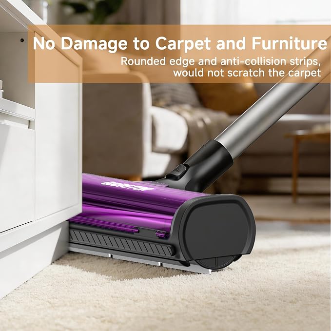Pet Hair Remover for Carpet, Carpet Sweeper with Dust Container | Carpet Hair Removal Tool with 5 Feet Long Handle to Remove Cat and Dog Hair from Carpet, Rugs, Mats, Furniture, Upholstery