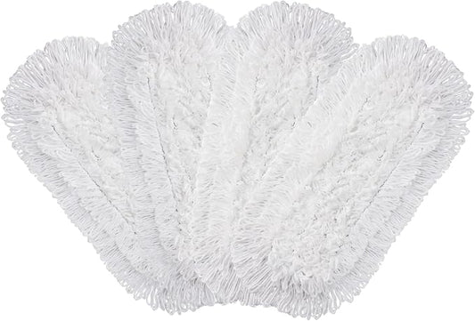 CLEANHOME Microfiber Mop Pads 4 Pieces for Floor Cleaning | Fit CLEANHOME Dust Mop: B09PBPGSJ3, Full Polyester Microfiber Replacement Pads