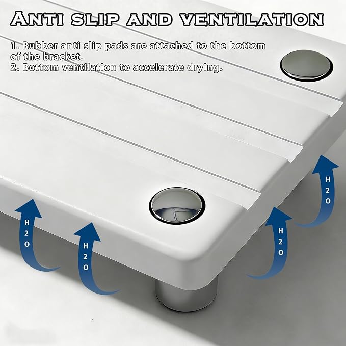 2PCS Instant Dry Sink Caddy for Bathroom Counter, Durable Kitchen Sink Organizer, Diatomite Stone Drying Tray, Upgrade Water Absorbing Stone Tray for Sink, Anti-Slip Stone Soap Tray -White