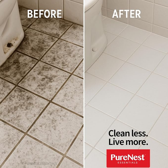 PureNest Heavy Duty Oil Stain Multi-Purpose Cleaner – All-Purpose Kitchen & Bathroom Degreaser, Removes Grease, Grime, and Stains from Tiles, Stovetops, Range Hoods, Sinks, Appliances – 17 fl oz