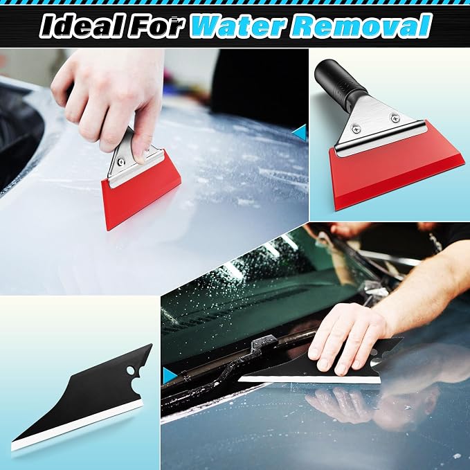 DIYSELF 18 Pcs Window Tint Kit, Vinyl Wrap Tool Kit, Water Blades Tool | Professional Window Tint Tools & Squeegee for Vinyl- Complete Car Wrap Kit for Car Wrap, Stained Glass Window Film, Wallpaper