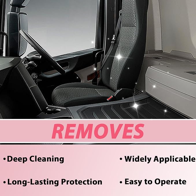 Car Interior Cleaner Spray,Polishing Cleaner-All Purpose Polishing Detailer for Dashboard, Leather, Plastic & Rubber-Advanced Plastic Clarify & Anti-Dust Formula for Auto Detailing(2 Pack)
