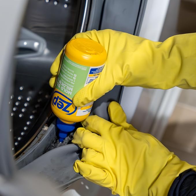 Zep Mold Stain & Mildew Stain Remover, Thick Gel - 8oz (Case of 12) | Cleans tough mold and mildew stains with a thick gel that clings to vertical surfaces for maximum coverage.