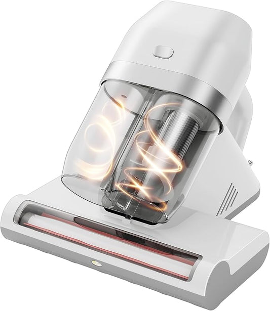 Mattress Vacuum Cleaner, Bed Vacuum Cleaner with UV & Ultrasonic, 16Kpa Suction Handheld Bed Vacuums with High Heating Tech, Effectively Clean Up Bed, Pillows, Sofas, Carpets, 550W