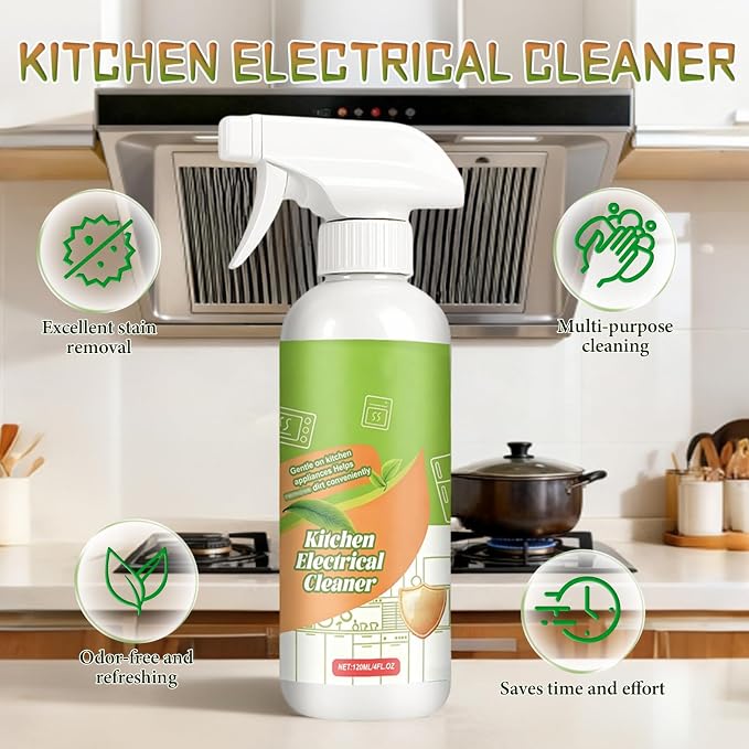 2PCS Kitchen Cleaner Remover Spray,Multifunctional Kitchen Appliance Cleaner,Kitchen Enzyme Cleaner,For Cooktop,Stove,Oven,Microwave & Oil Stains