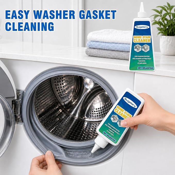 Sugelary Household Washing Machine Cleaner, Home Remover Gel for Refrigerator Strips, Grout Cleaner Best for Home Sink, Kitchen, Showers(16 Fl. oz)
