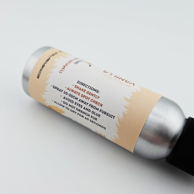 Fursuit Spray - Fur & Costume Spray - Orangesicle - IPA-Free Fabric Freshener for Fursuits & Cosplay | Long-Lasting Scent | 80 mL Aluminum Bottle